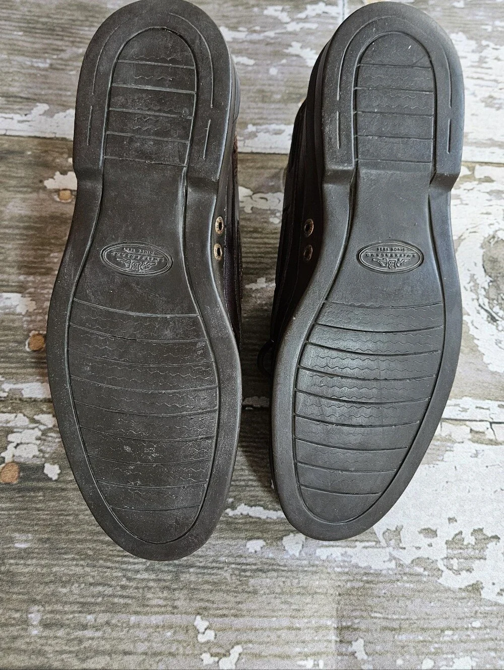 Bally of Switzerland Brown Leather Boat Shoes Deck Moccasins Plume Style
